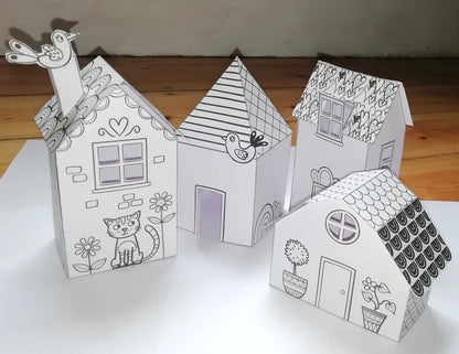 house paper craft/theprintablecraft