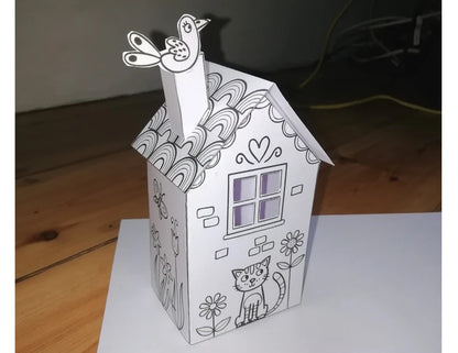 house paper craft/theprintablecraft