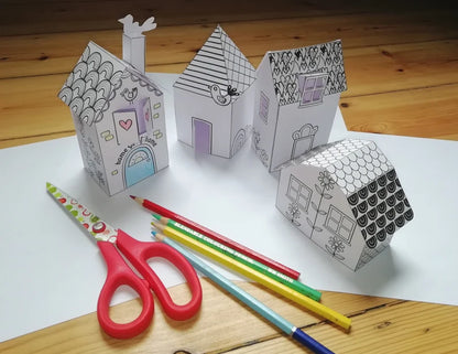 house paper craft/theprintablecraft