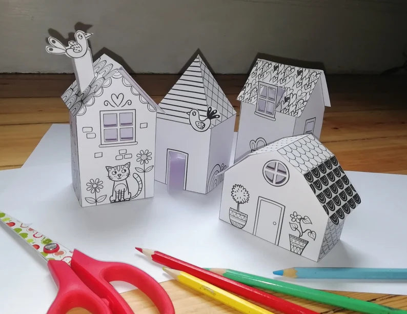 house paper craft/theprintablecraft